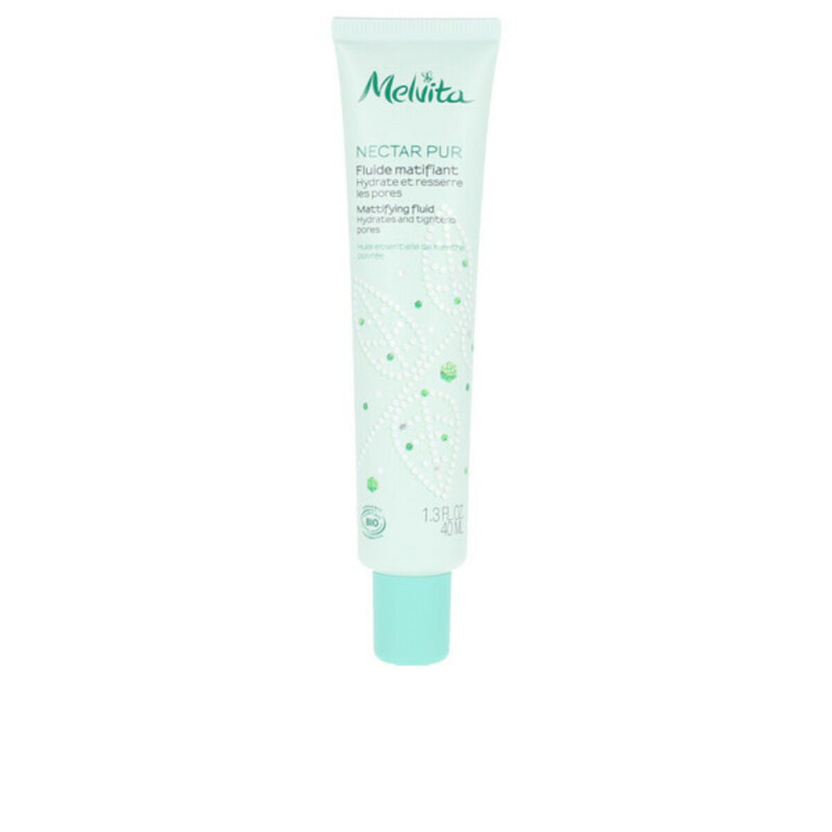 Fugtgivende Matt Flydende Nectar Pur Melvita Fluid Hydra 40 ml til kvinder produktemballage