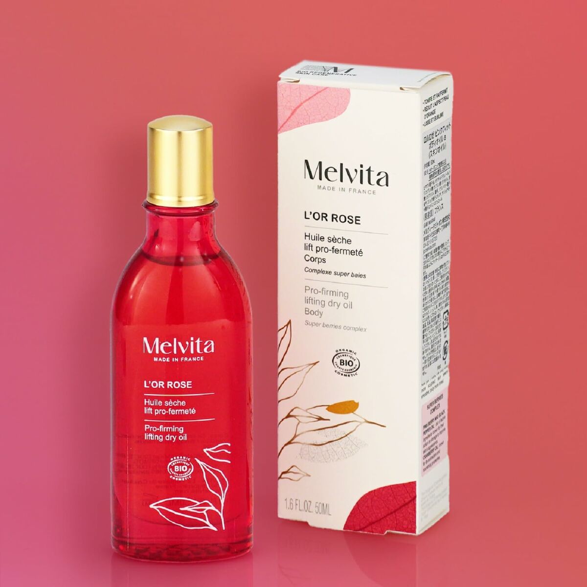 Body Lotion Melvita L'OR ROSE 50 ml til kvinder hudpleje emballage