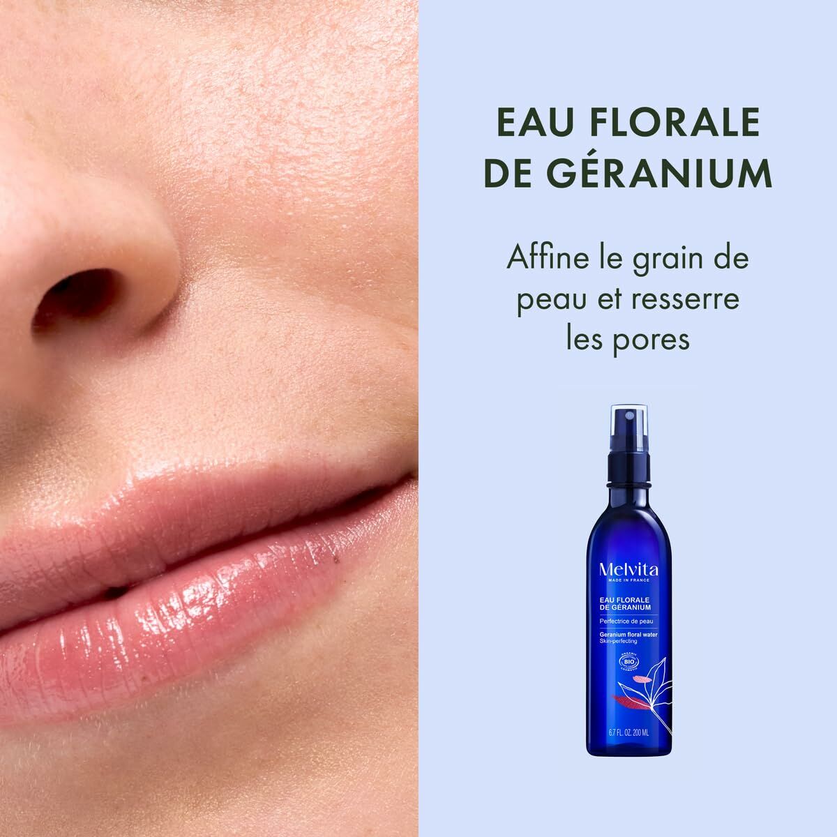 Ansigtsrensende gel Melvita EAU DE FLEURS 200 ml hudplejeemballage