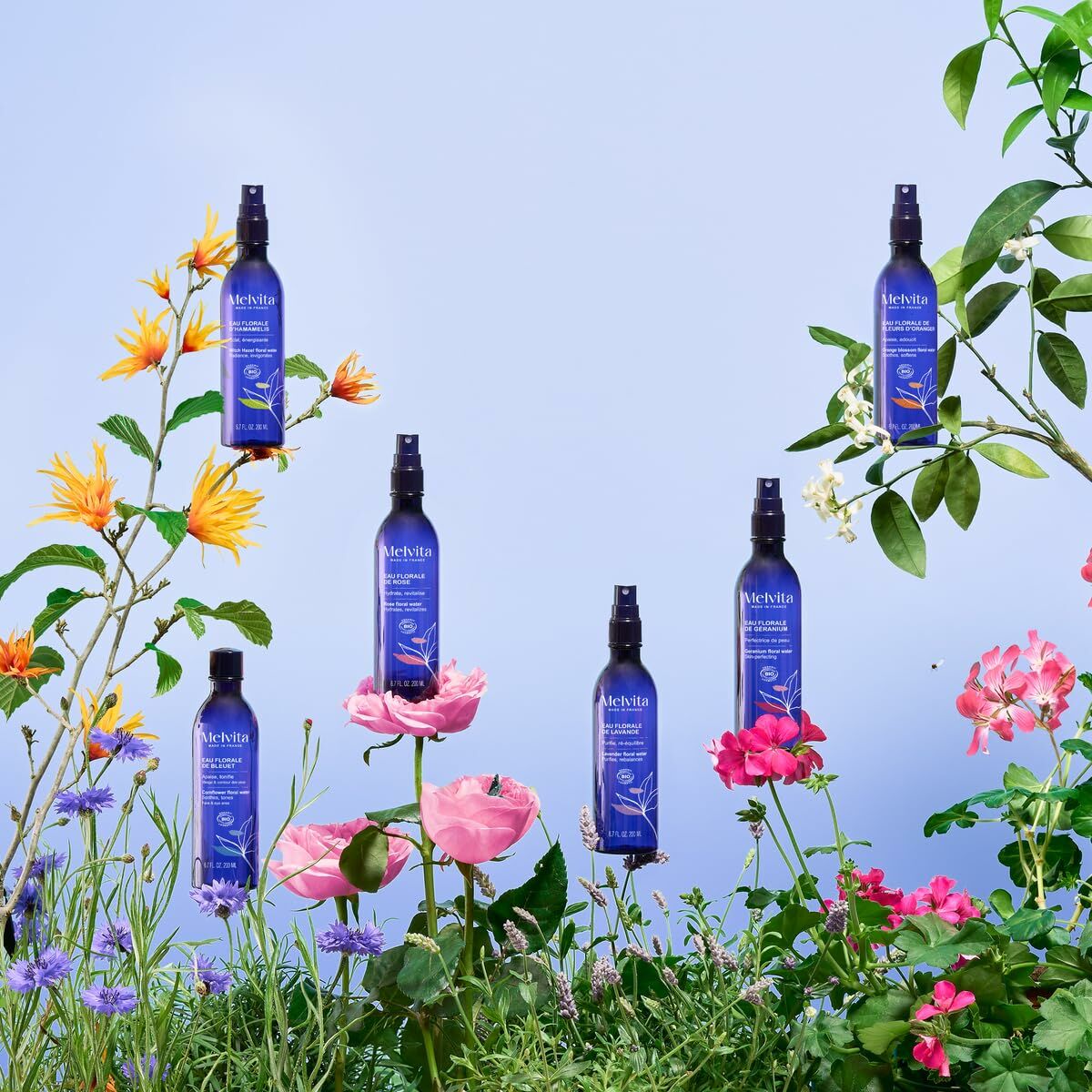 Ansigtsrensende gel Melvita EAU DE FLEURS 200 ml hudplejeemballage