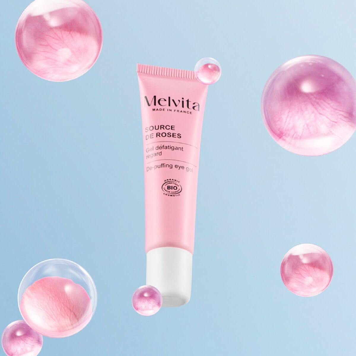 Eye Contour Melvita SOURCE DE ROSES 15 ml til Dame-produktemballage