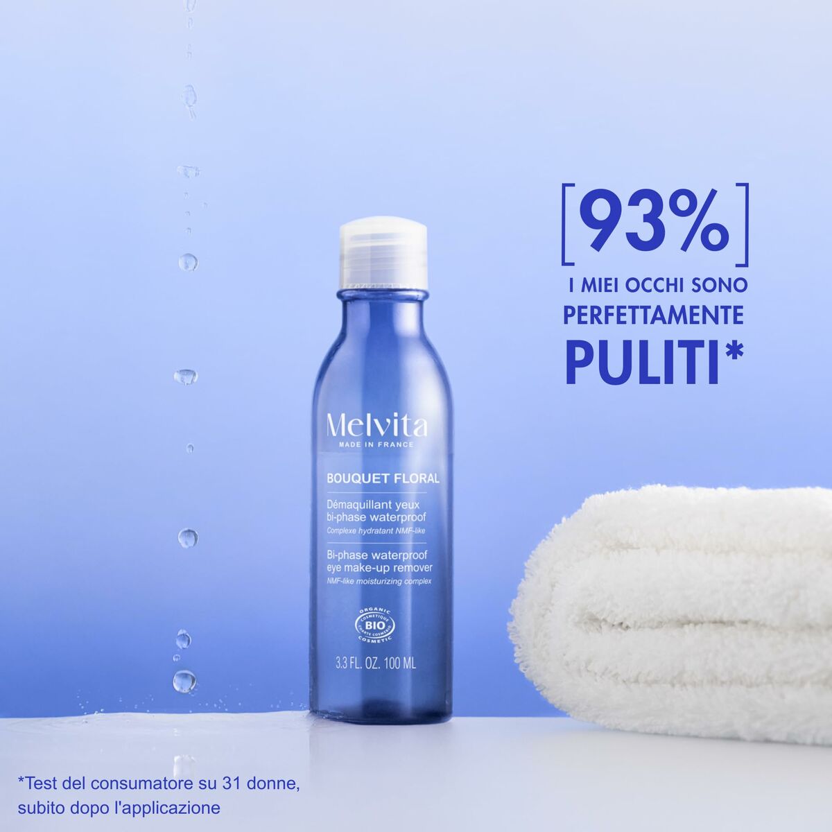 Ansigtsmakeupfjerner Melvita BOUQUET FLORAL DETOX 100 ml produktemballage