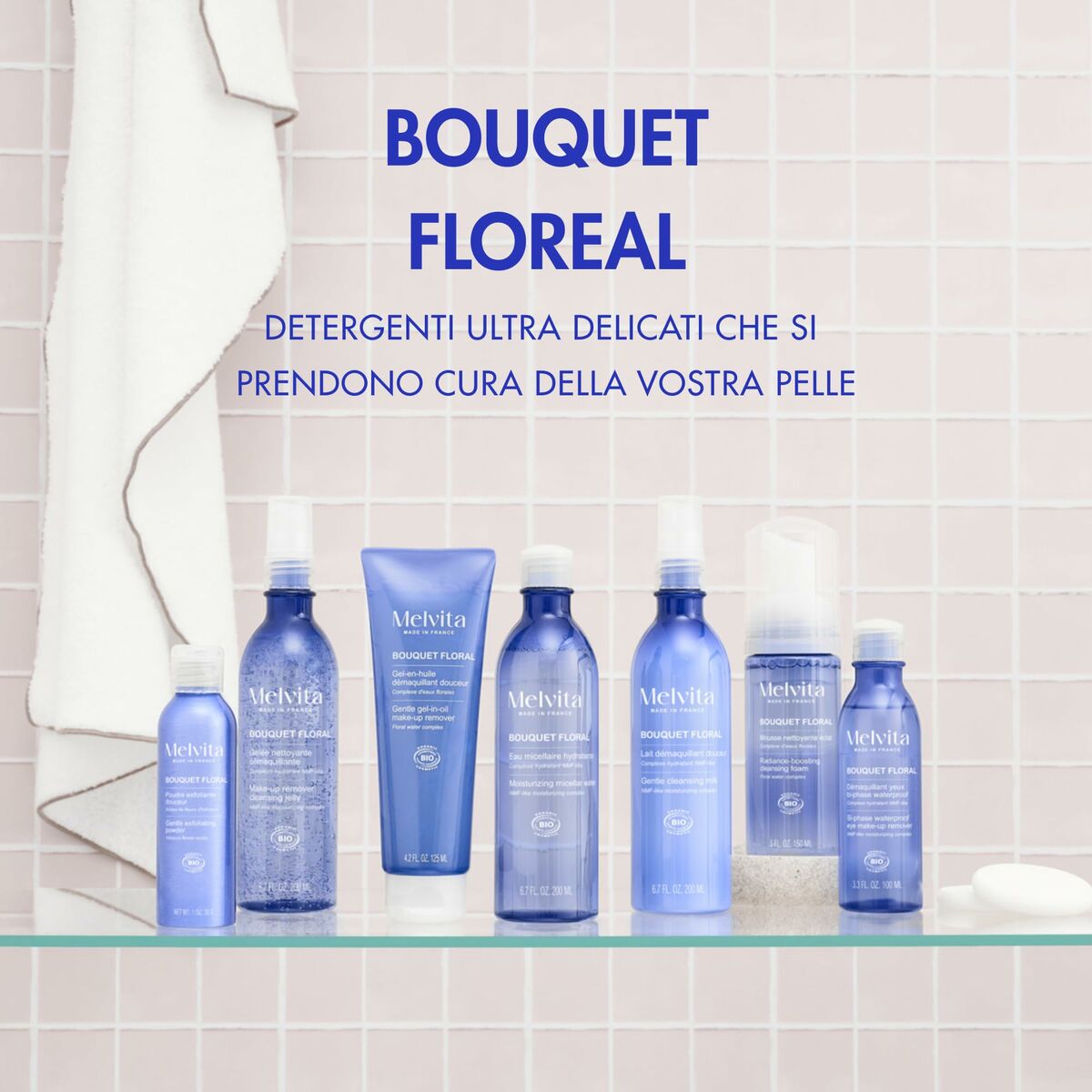 Ansigtsmakeupfjerner Melvita BOUQUET FLORAL DETOX 100 ml produktemballage