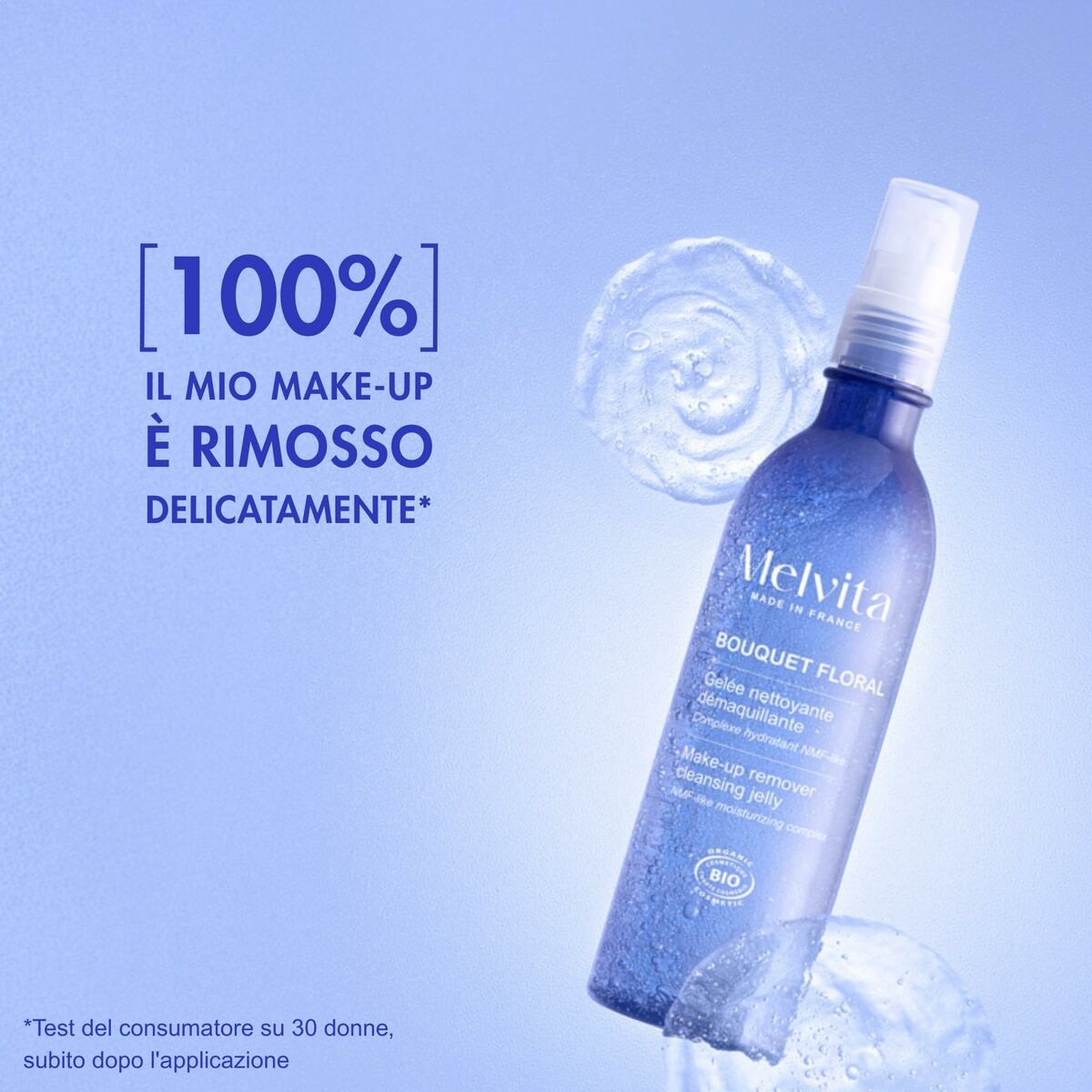 Facial Make Up Remover Melvita BOUQUET FLORAL DETOX produktemballage