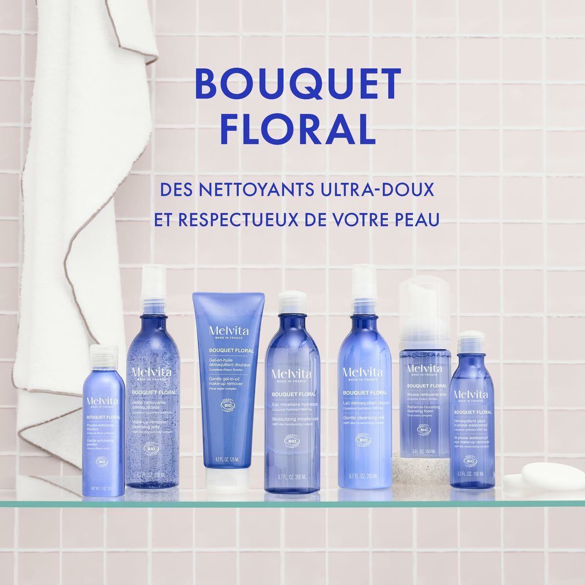 Ansigtsmakeupfjerner Melvita BOUQUET FLORAL DETOX 200 ml produktemballage