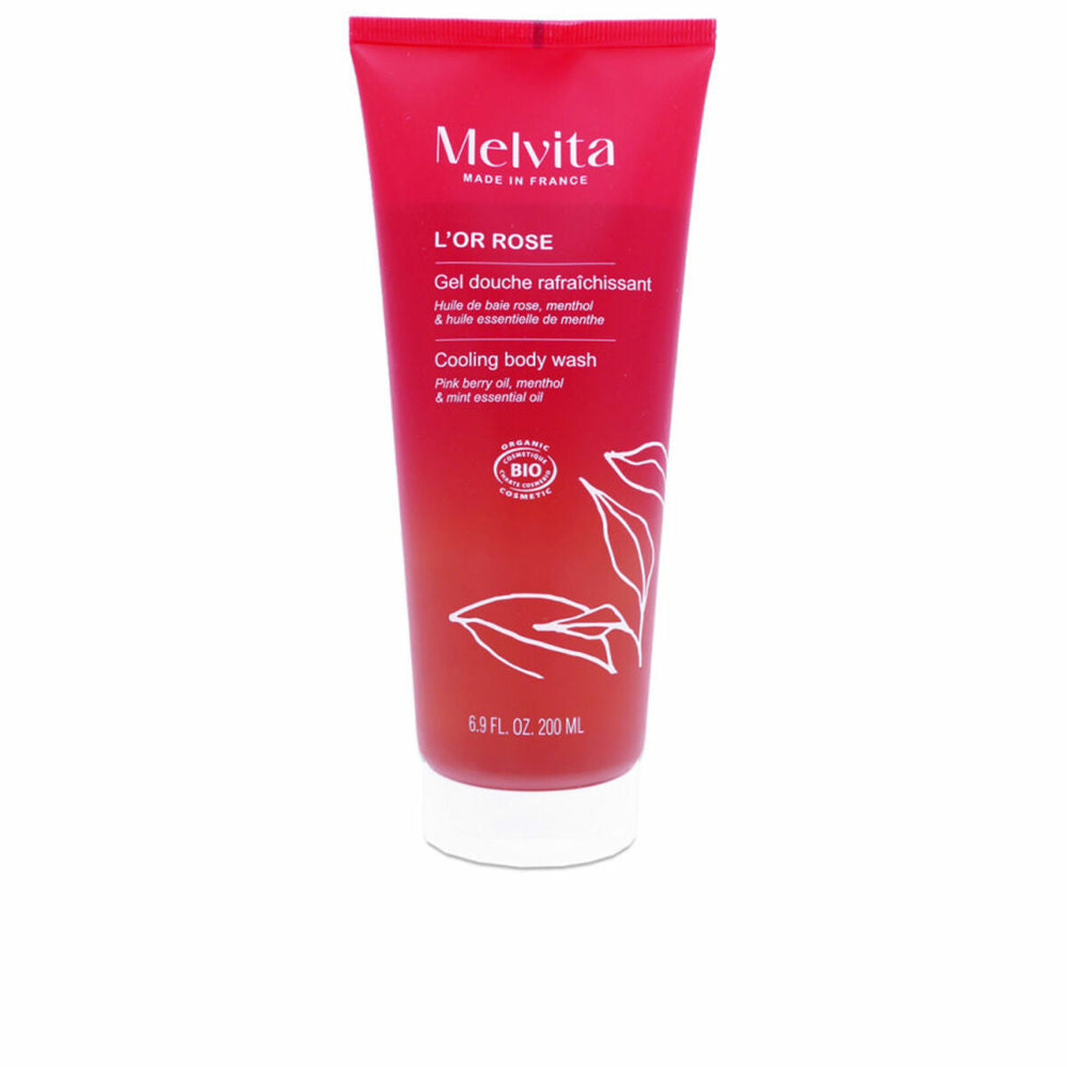 Shower Gel Melvita L'OR ROSE 200 ml hudplejeemballage