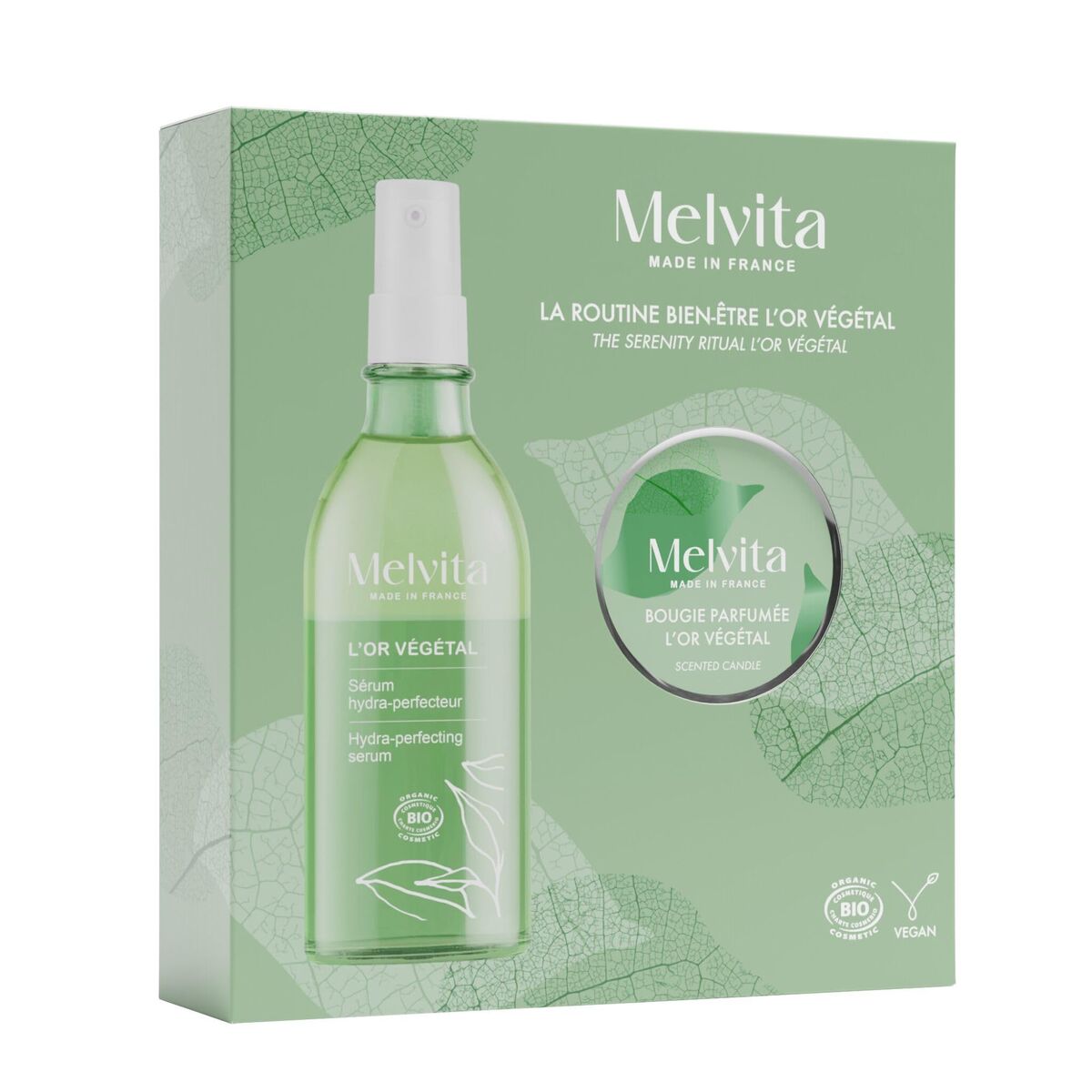 Kosmetiksæt til kvinder Melvita L'OR VÉGÉTAL 2 stykker til kvinder produktemballage