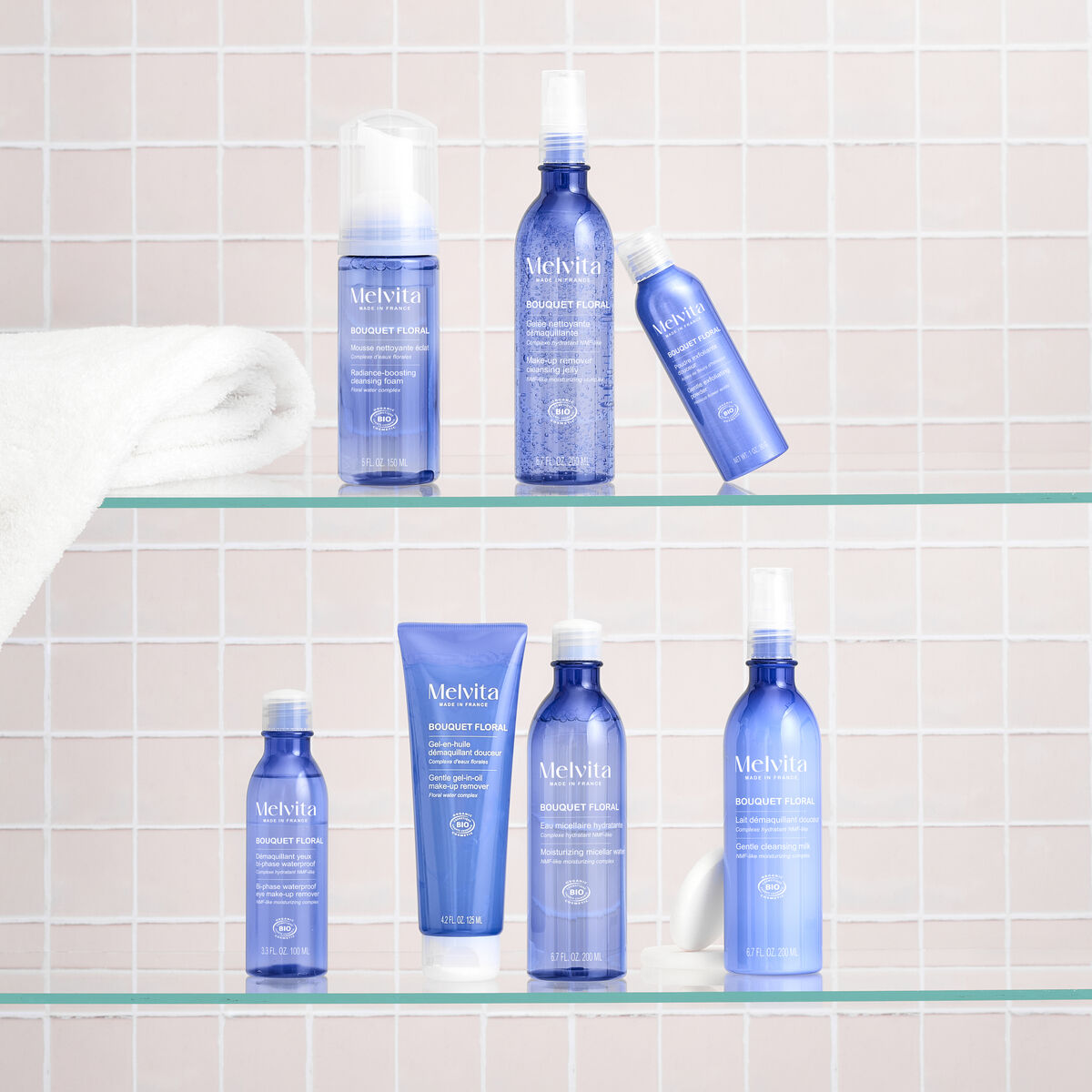 Facial Make Up Remover Melvita BOUQUET FLORAL DETOX produktemballage