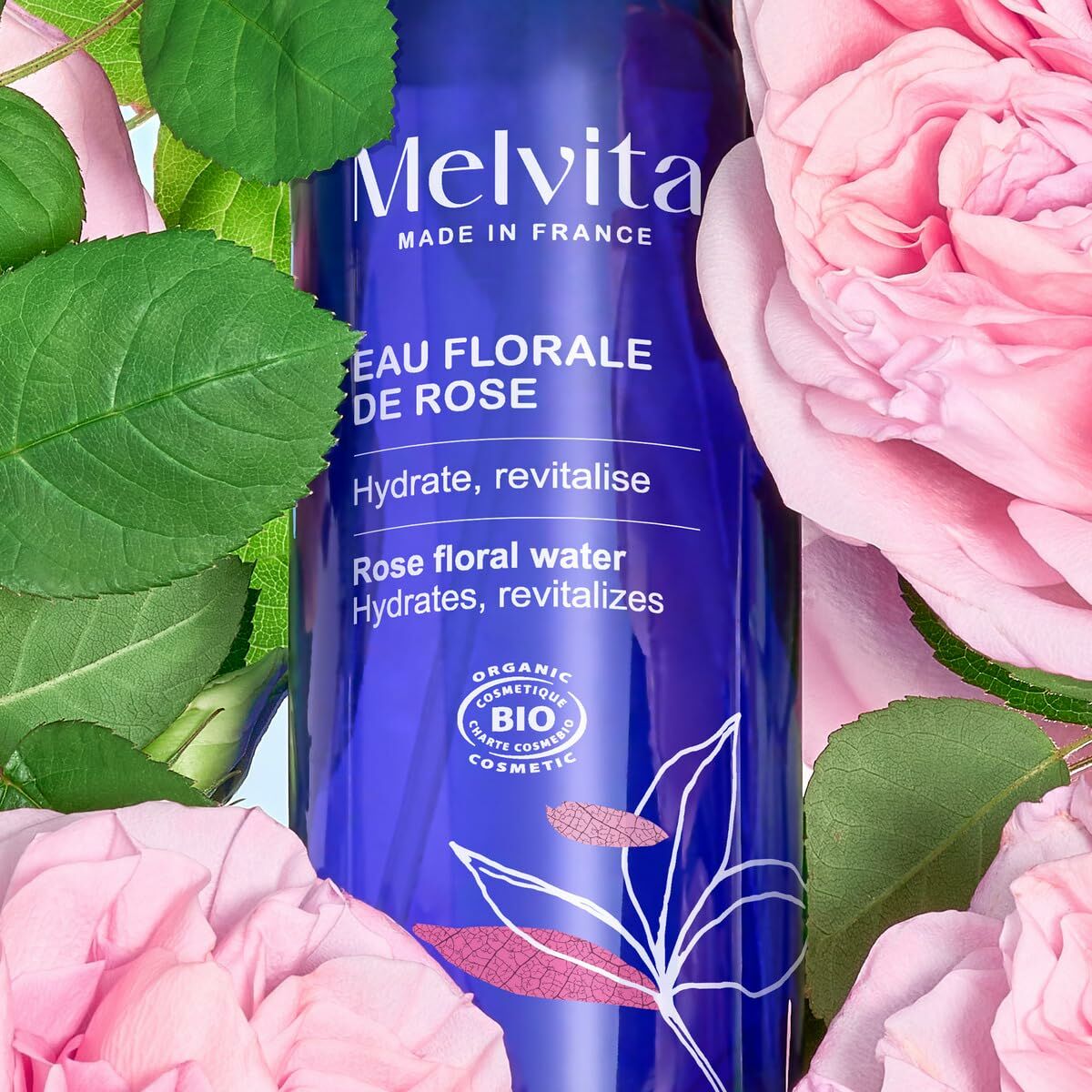 Ansigtsvand Melvita EAU DE FLEURS 200 ml produktemballage