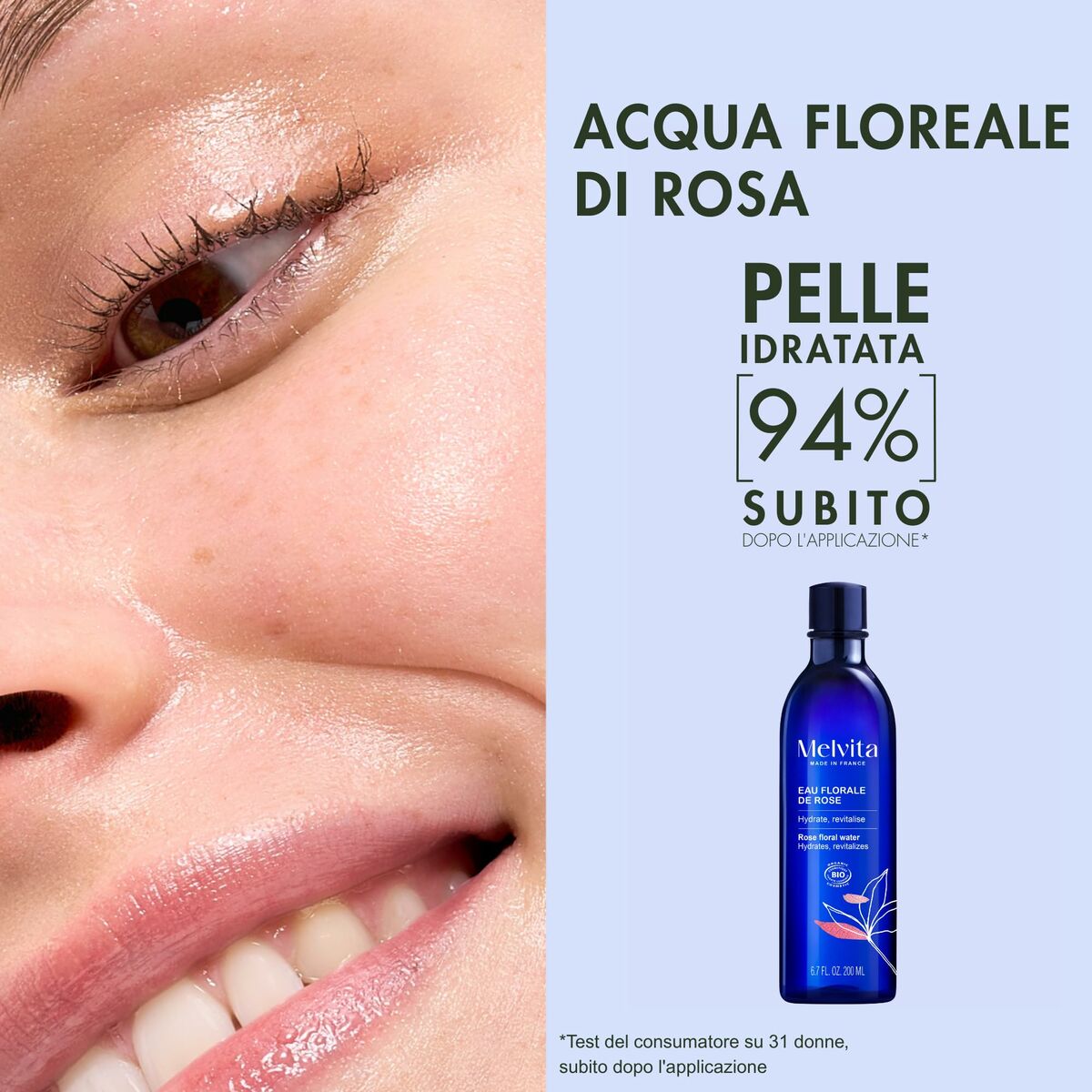 Ansigtsvand Melvita EAU DE FLEURS 200 ml produktemballage