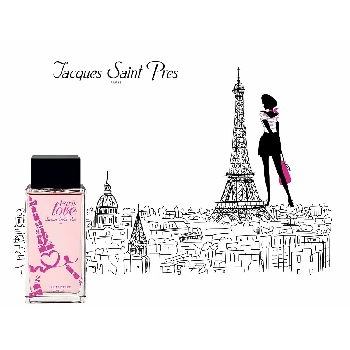 Dameparfume Ulric De Varens Paris Love EDP 100 ml til Dame flaske