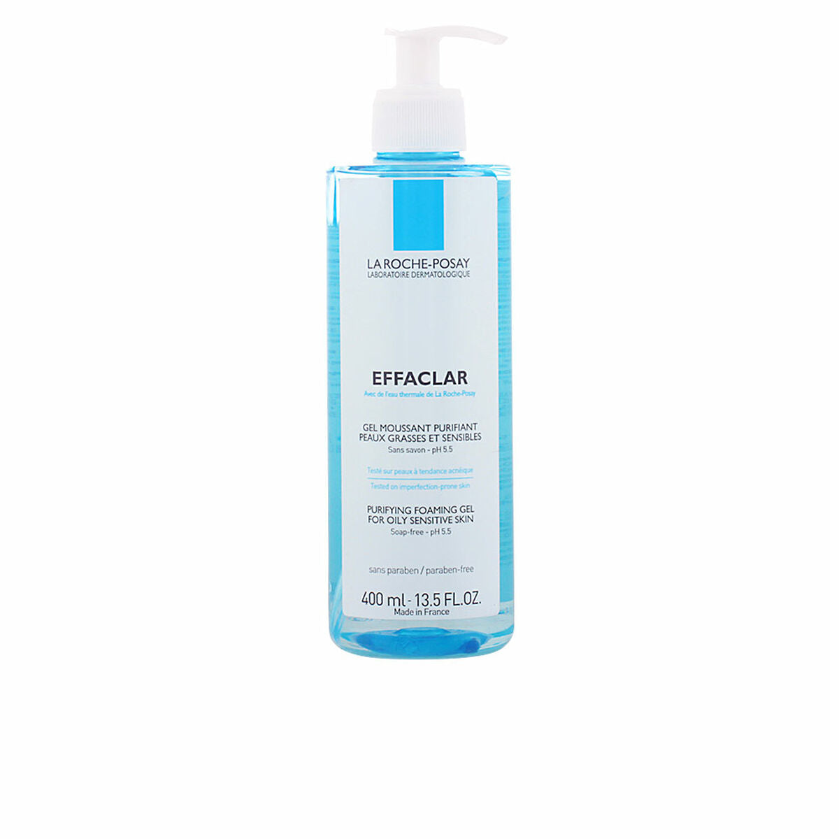 Facial Cleansing Gel Effaclar La Roche Posay 400 ml hudplejeemballage