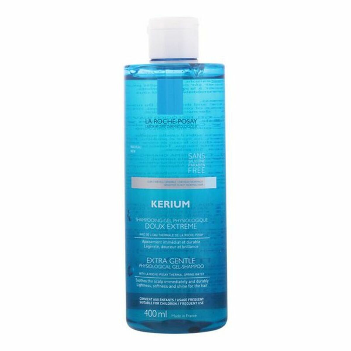 Dermo-beskyttende shampoo La Roche Posay Kerium 400 ml til kvinder shampooflaske
