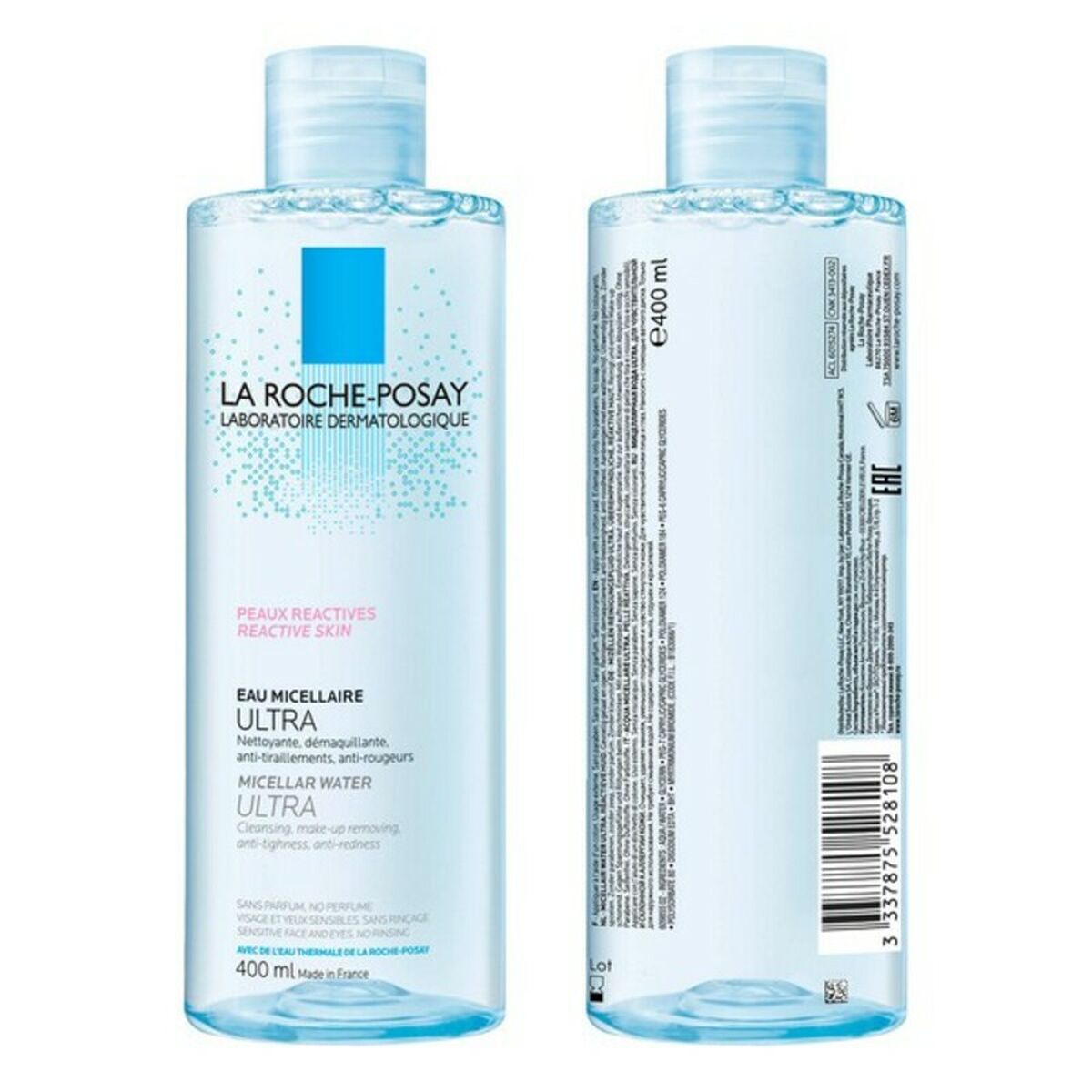 Micellar Water Ultra La Roche Posay Eau Micellaire Ultra 400 ml produktemballage