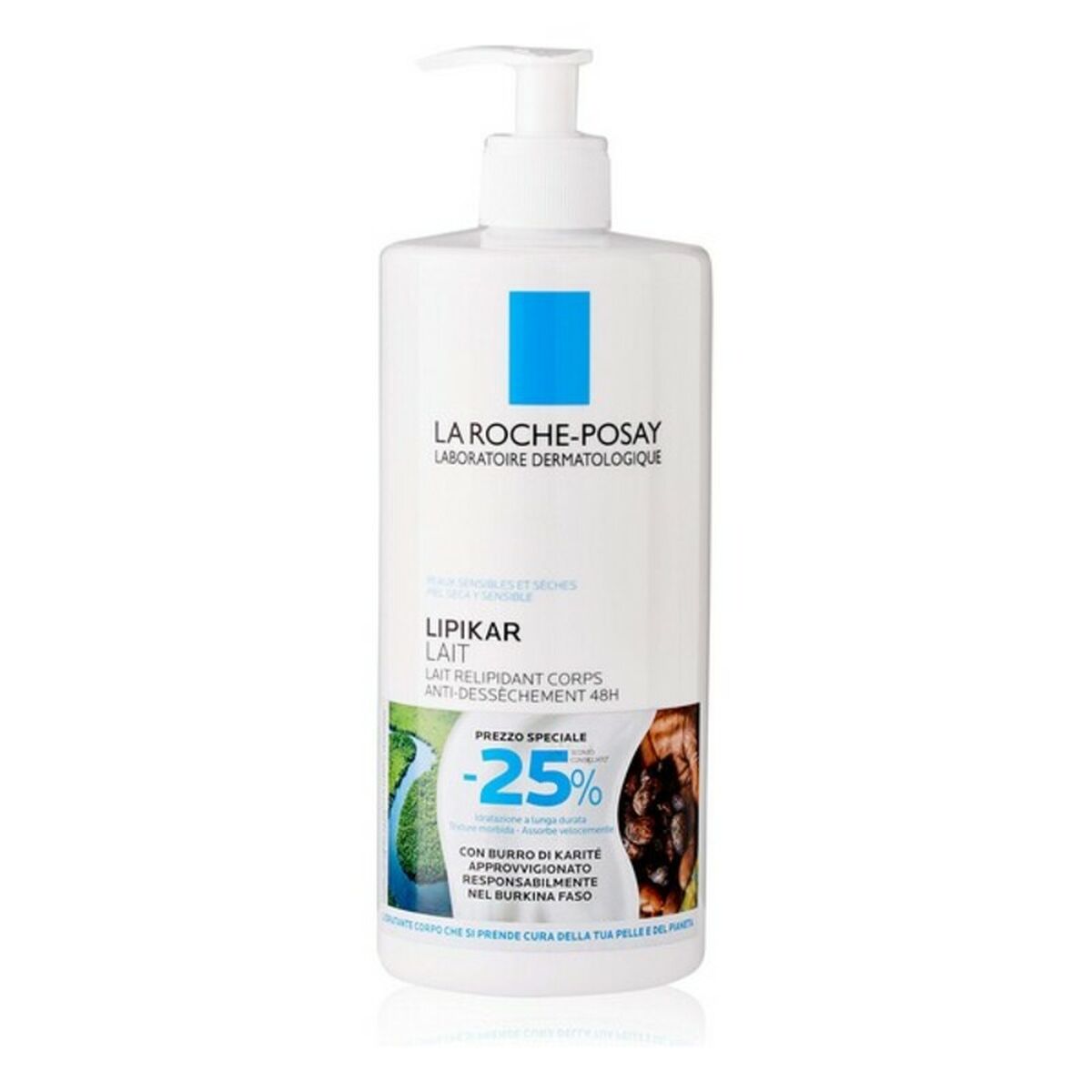 Moisturizing Body Milk La Roche Posay Lipikar 750ml produktemballage