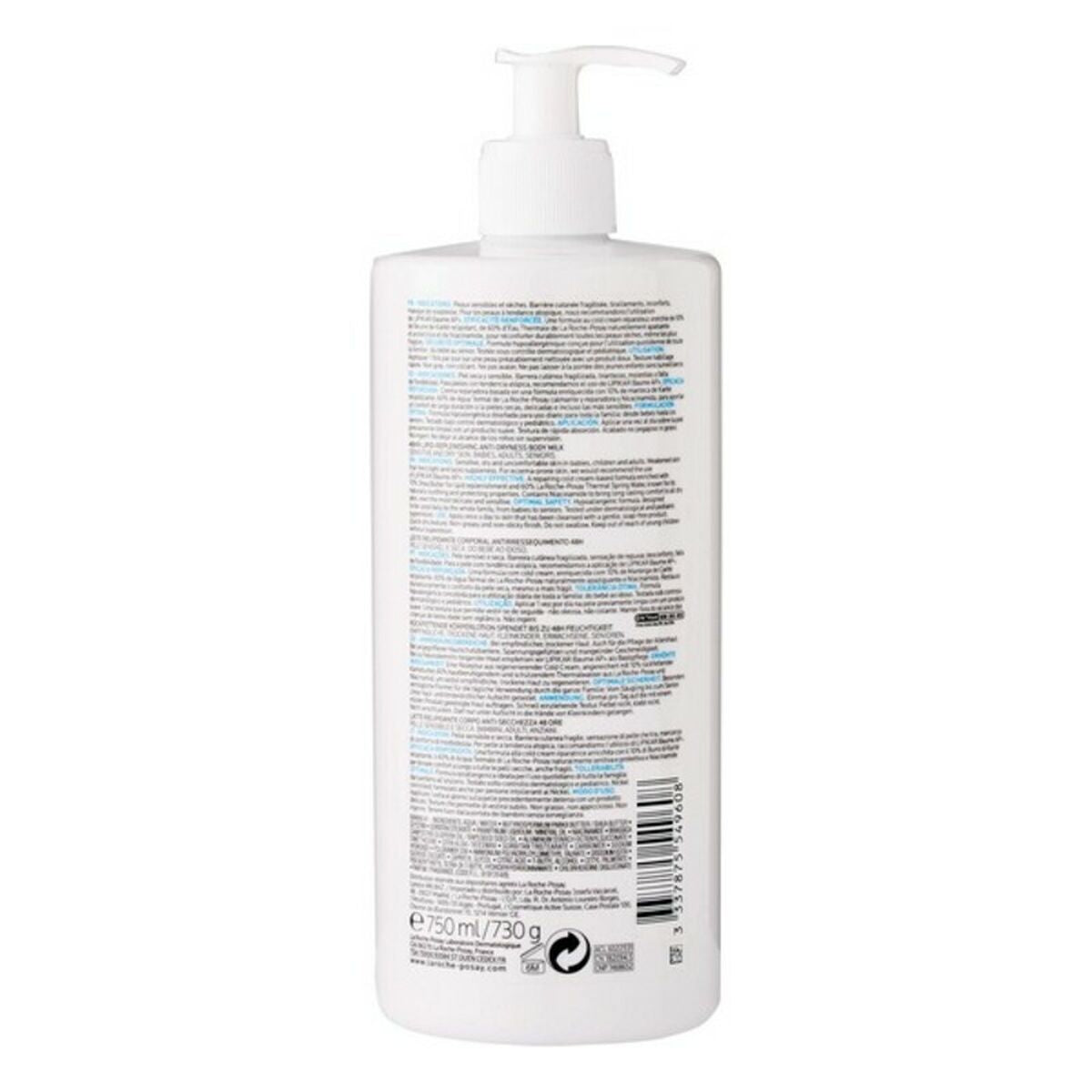 Moisturizing Body Milk La Roche Posay Lipikar 750ml produktemballage