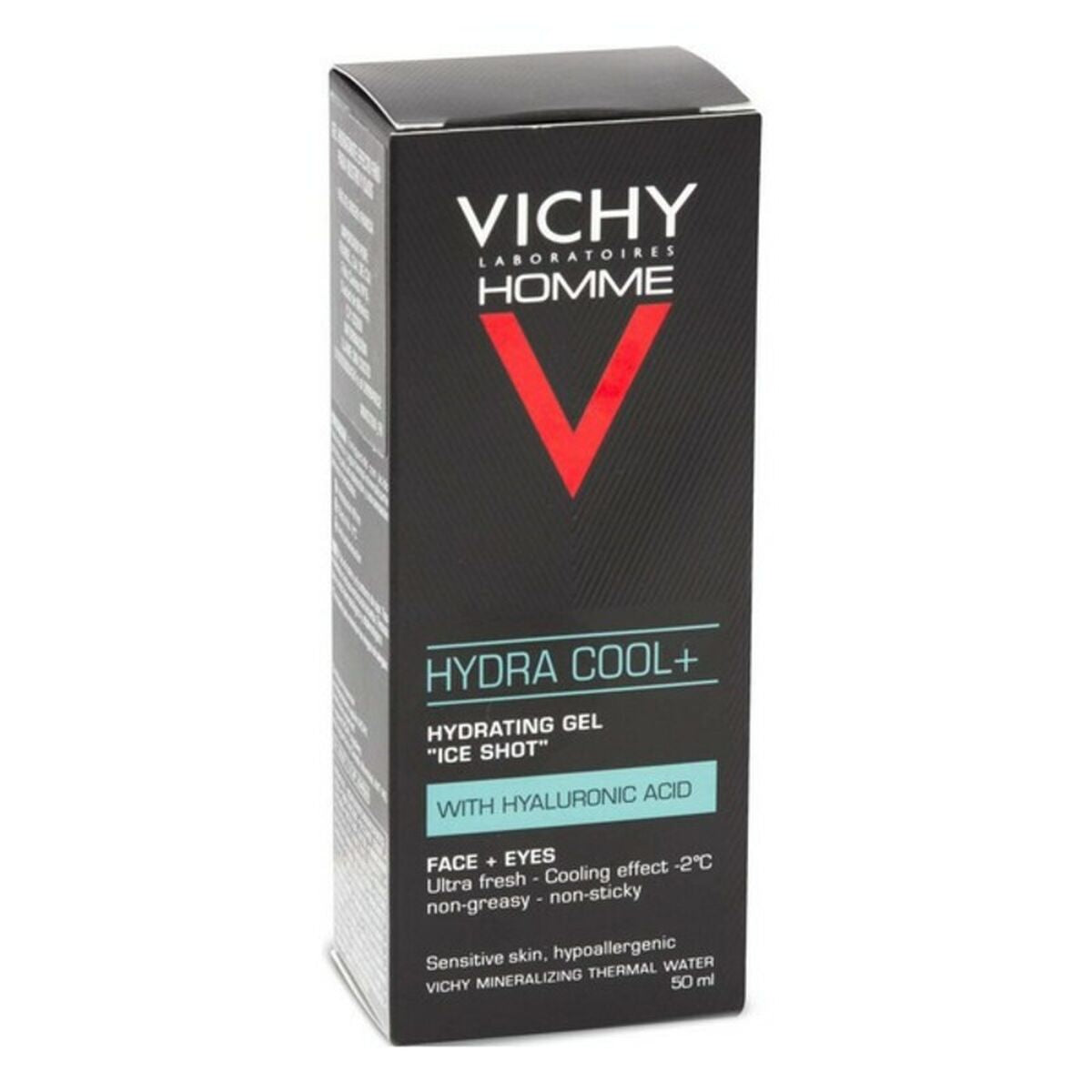 Fugtgivende ansigtspleje Vichy 50 ml til mænd produktemballage