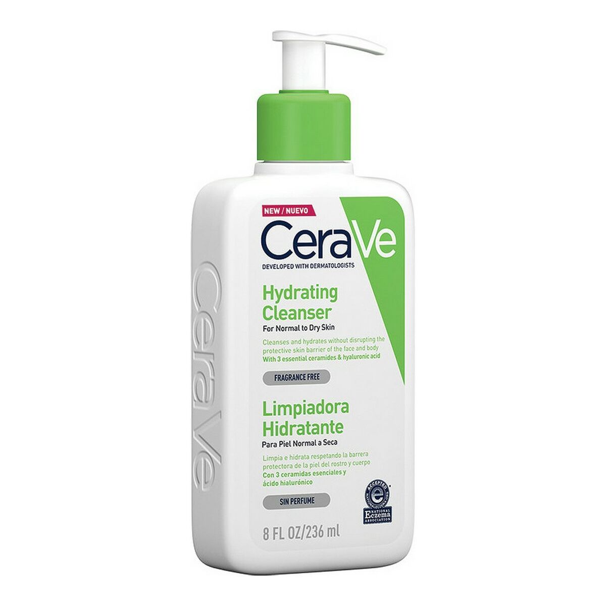 Cleansing Gel CeraVe Hydrating Cleanser 236 ml til kvinder hudpleje emballage