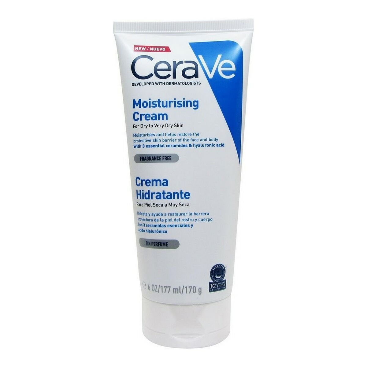 Ultra Moisturizing Cream CeraVe Moisturizing Cream 177 ml 170 g hudplejeemballage