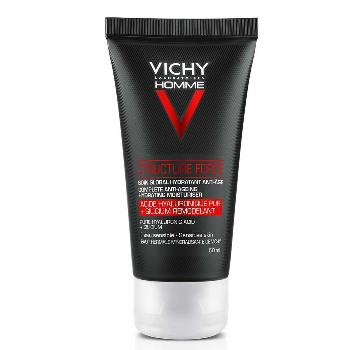 Anti-Ageing Cream Vichy Homme Moisturizing Hyaluron Acid (50 ml) hudplejeemballage