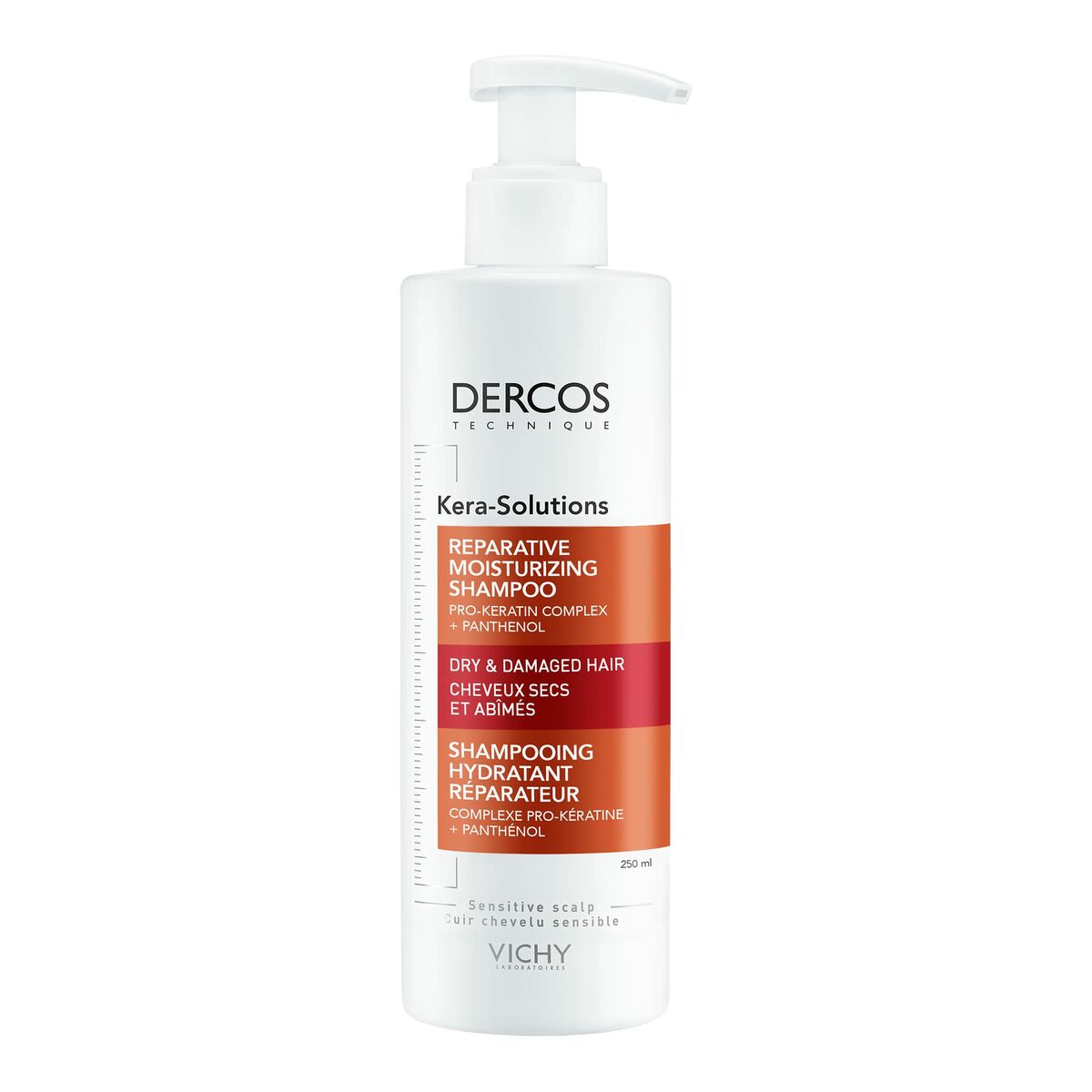 Restorative Shampoo Vichy Kera-Solutions 250 ml til kvinder shampooflaske