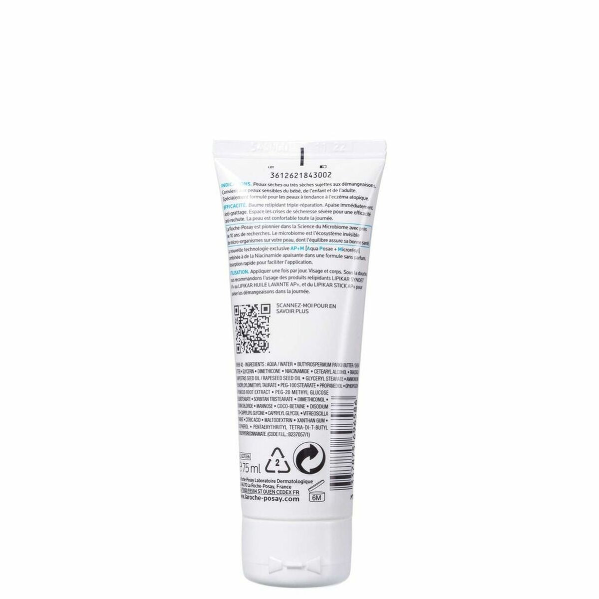 Håndcreme La Roche Posay Lipikar Baume 75 ml hudplejeemballage