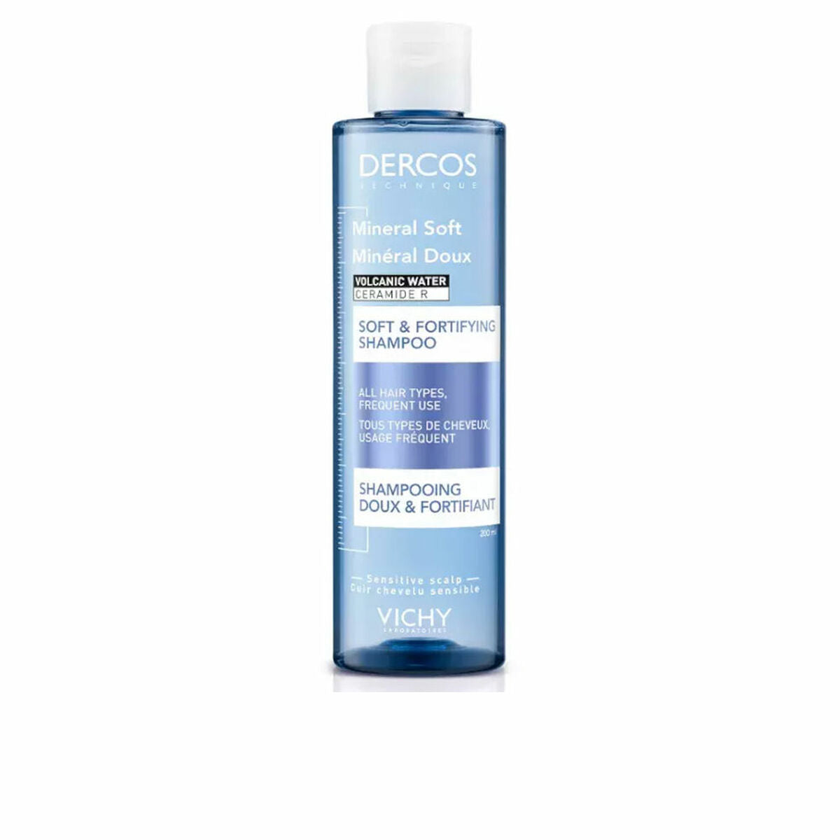 Styrkende shampoo Vichy Dercos 200 ml Daglig brug for kvinder shampooflaske