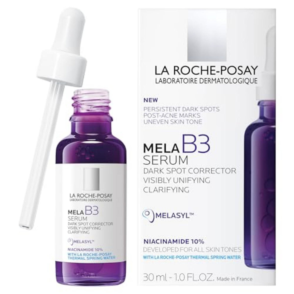 La Roche-Posay, Mela B3, Niacinamide 10 %, Anti-Dark Spots, Serum, Face, 30 ml