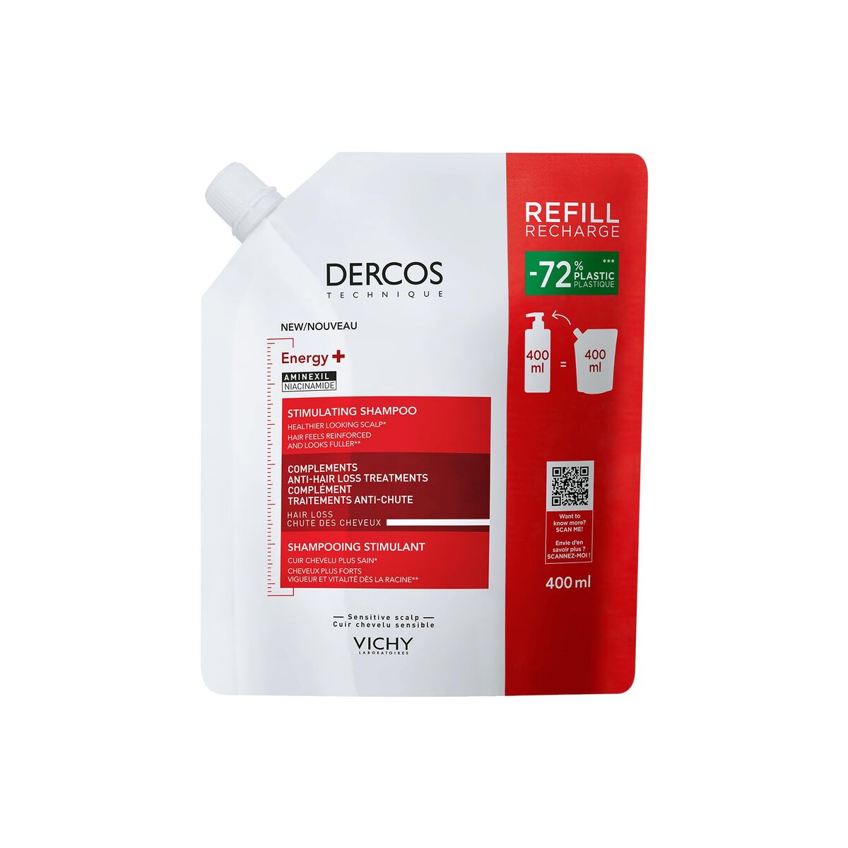 Shampoo Vichy DERCOS 400 ml shampooflaske