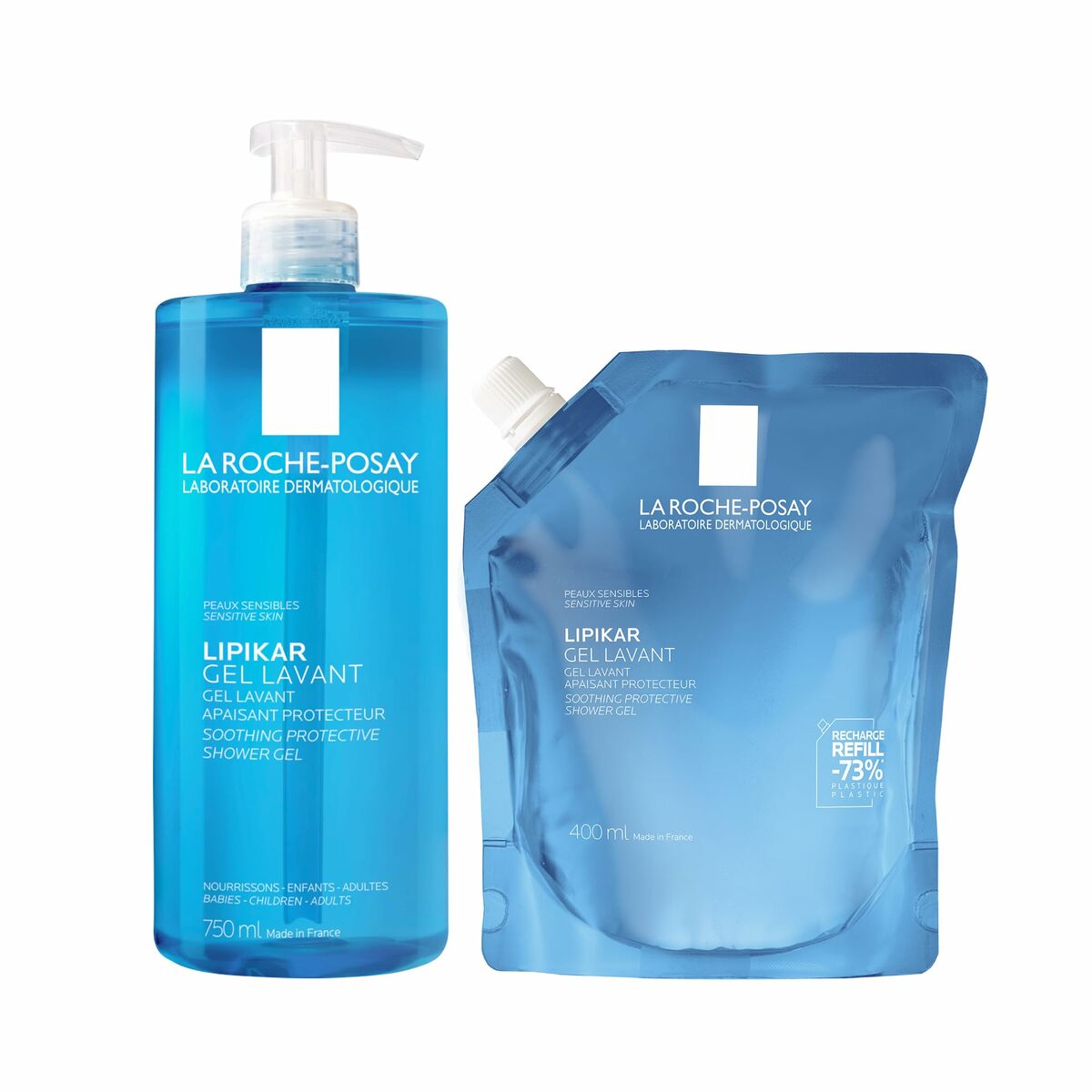 Shower Gel La Roche Posay LIPIKAR 400 ml til kvinder hudpleje emballage
