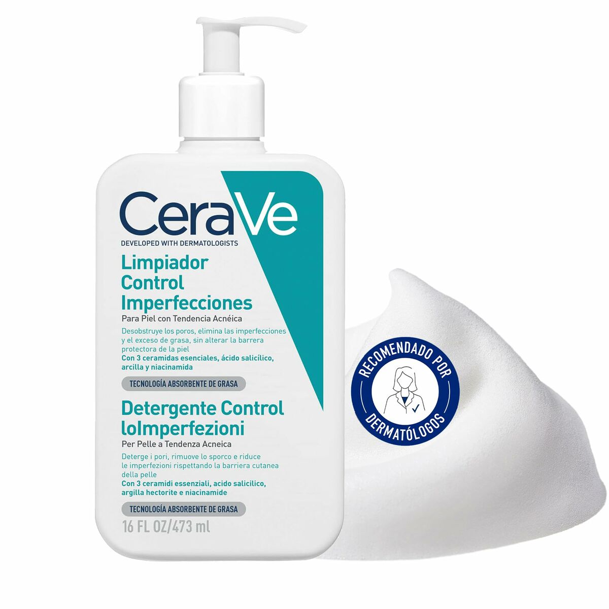 Ansigtscreme CeraVe BLEMISH 473 ml hudplejeemballage