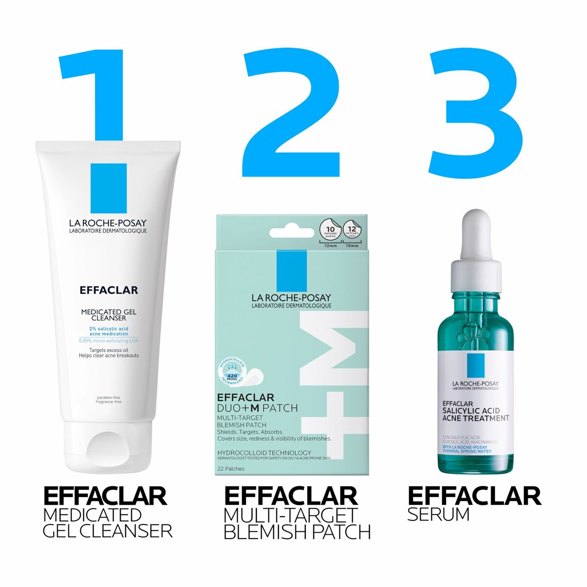 Ansigtscreme La Roche Posay EFFACLAR (22 enheder) hudplejeemballage