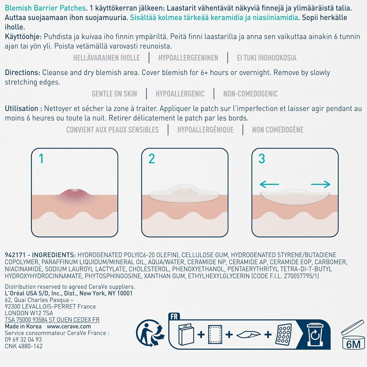 Ansigtscreme CeraVe BLEMISH (22 enheder) hudplejeemballage