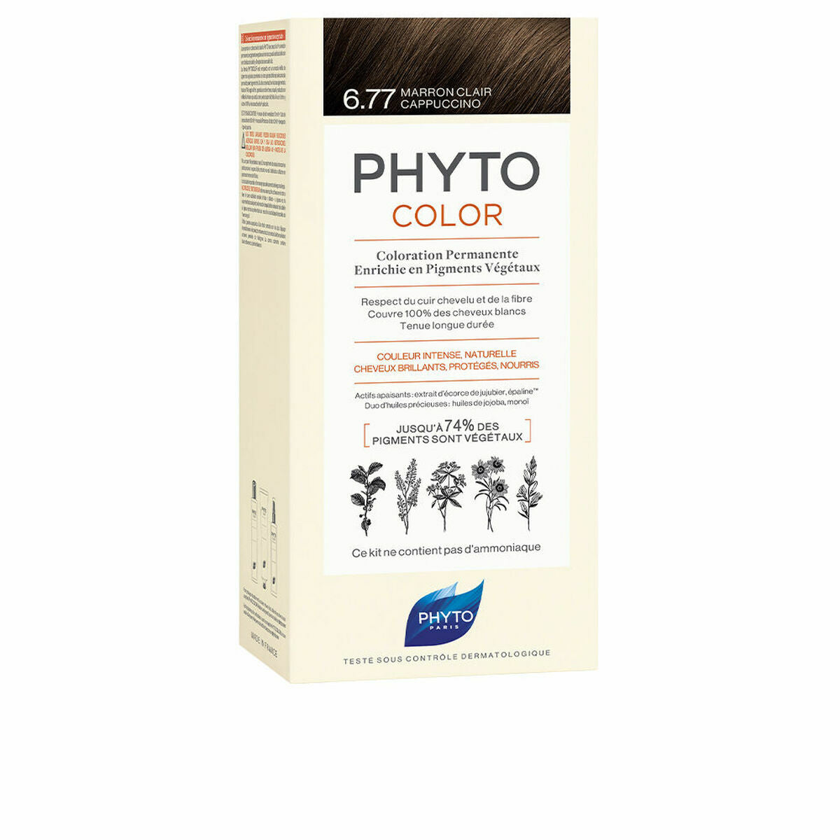 Permanent Color Phyto Paris Phytocolor 6.77-marrón claro capuchino Nº 6.77-Marron Claro Capuchino til kvinder produkt