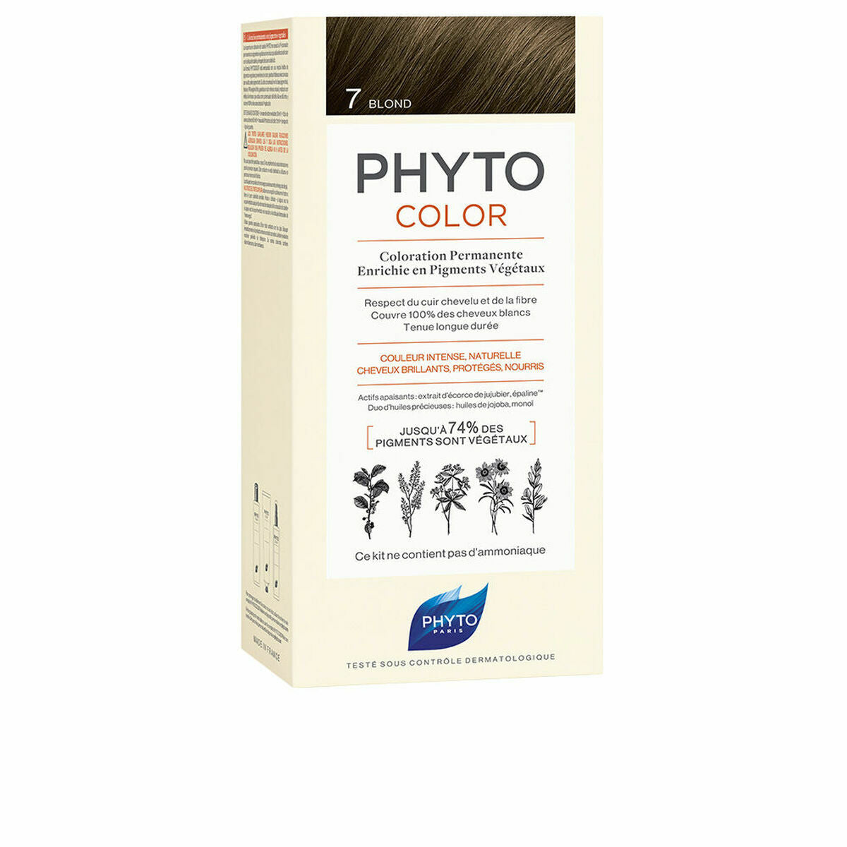 Permanent Color Phyto Paris Phytocolor 7-rubio Nº 7-Rubio til kvinder produktemballage