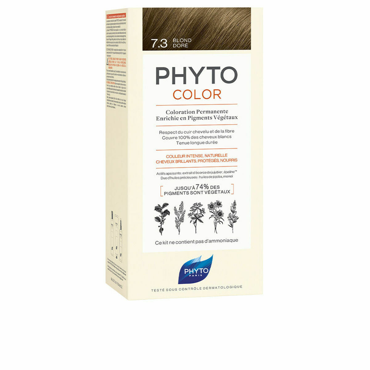 Permanent Color Phyto Paris Phytocolor 7.3-rubio dorad Nº 7.3-rubio dorado til kvinder produktemballage