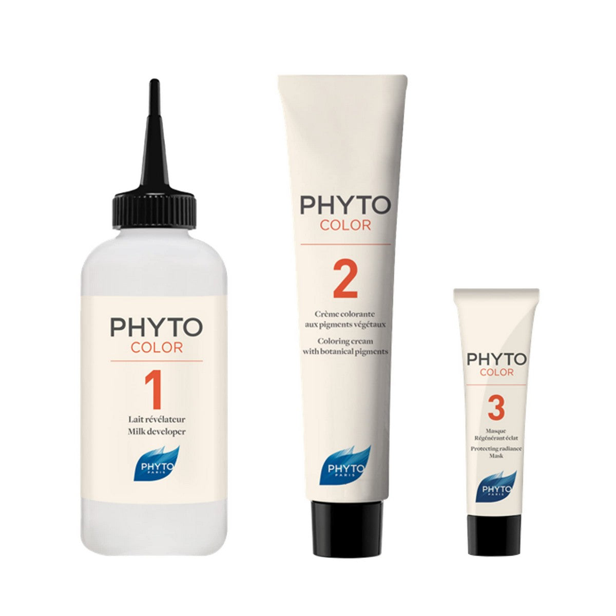 Permanent farve Phyto Paris farve 8,3-lys gylden blond Nº 8,3-Lys gylden blond Nº 8,3-Rubio Claro Dorado 3 stk.