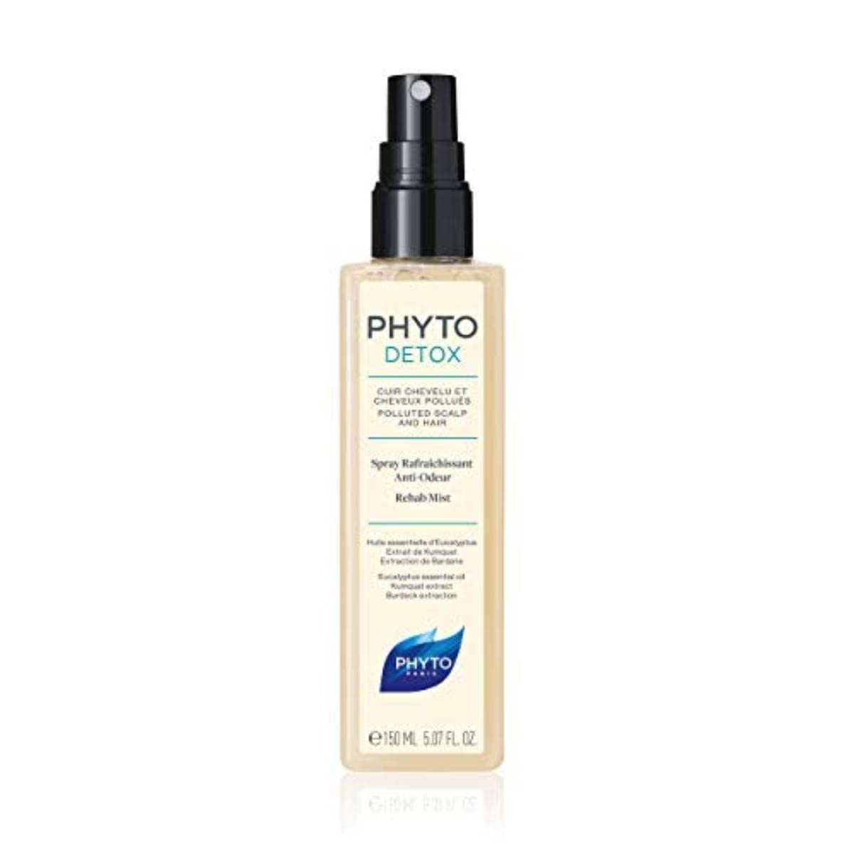 Anti-lugt hårspray Phyto Paris Phytodetox 150ml 150 ml Forfriskende produktemballage