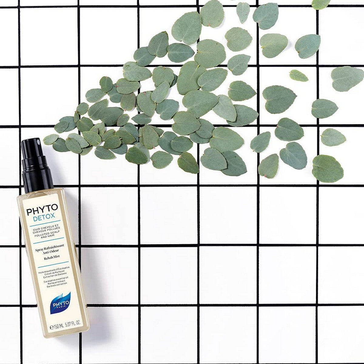 Anti-lugt hårspray Phyto Paris Phytodetox 150ml 150 ml Forfriskende produktemballage