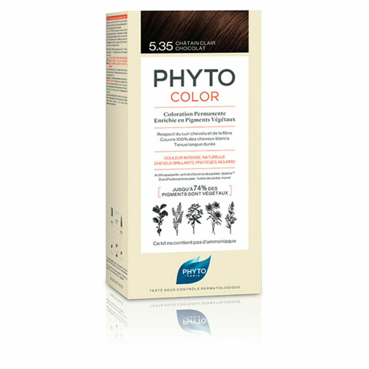 Permanent Color Phyto Paris Phytocolor 5.35-castaño claro chokolade Nº 5.35-Castano Claro Chokolade til kvinder produkt