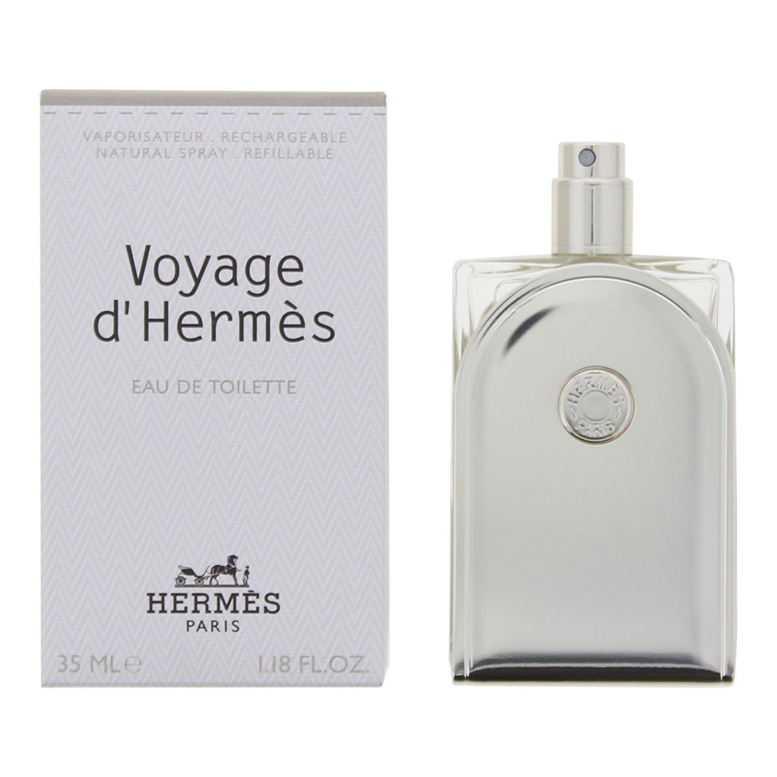 Hermes, Voyage d'Hermes, Eau De Toilette, Unisex, Refillable, 35 ml