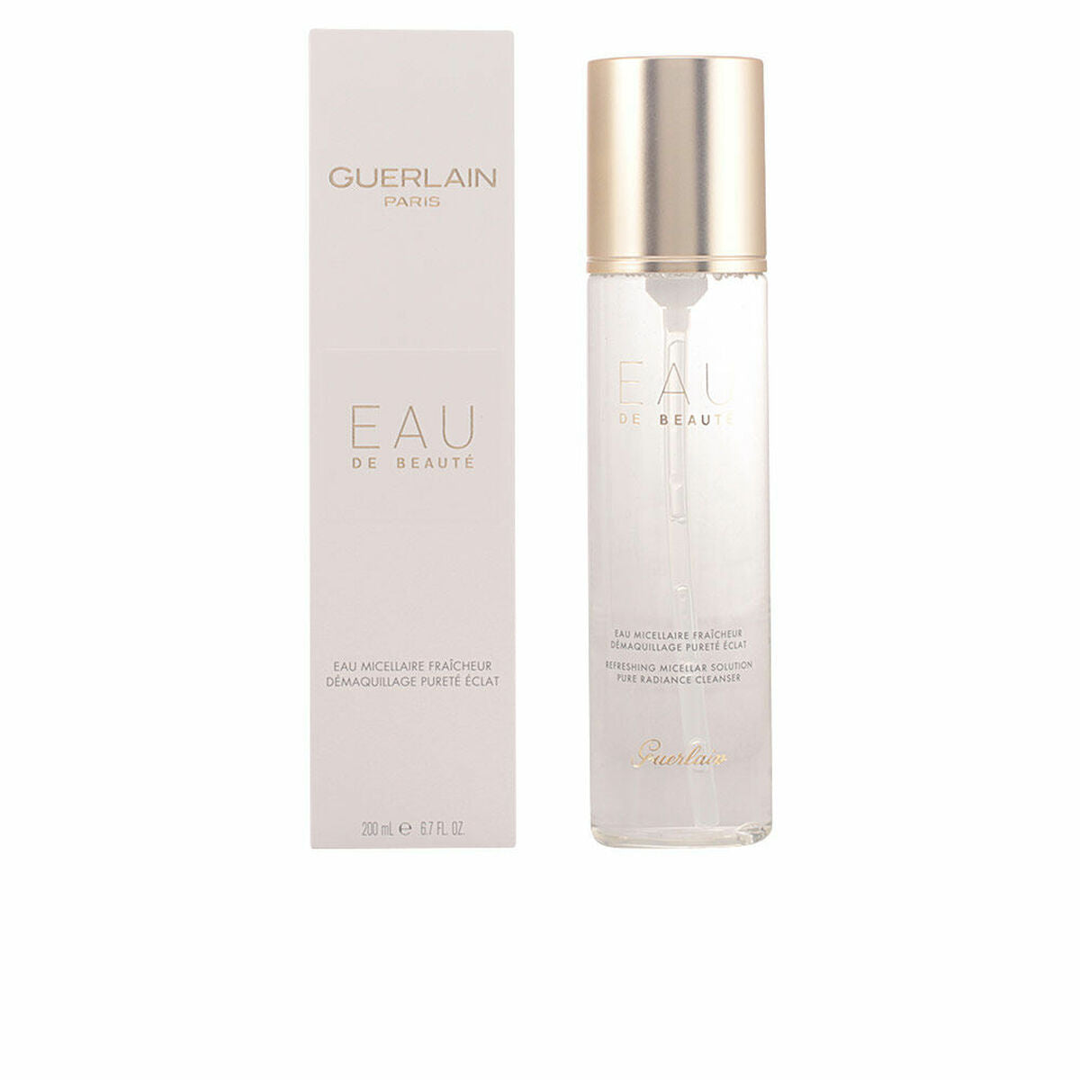 Make Up Remover Micellar Water Guerlain Eau De Beauté 200 ml produktemballage