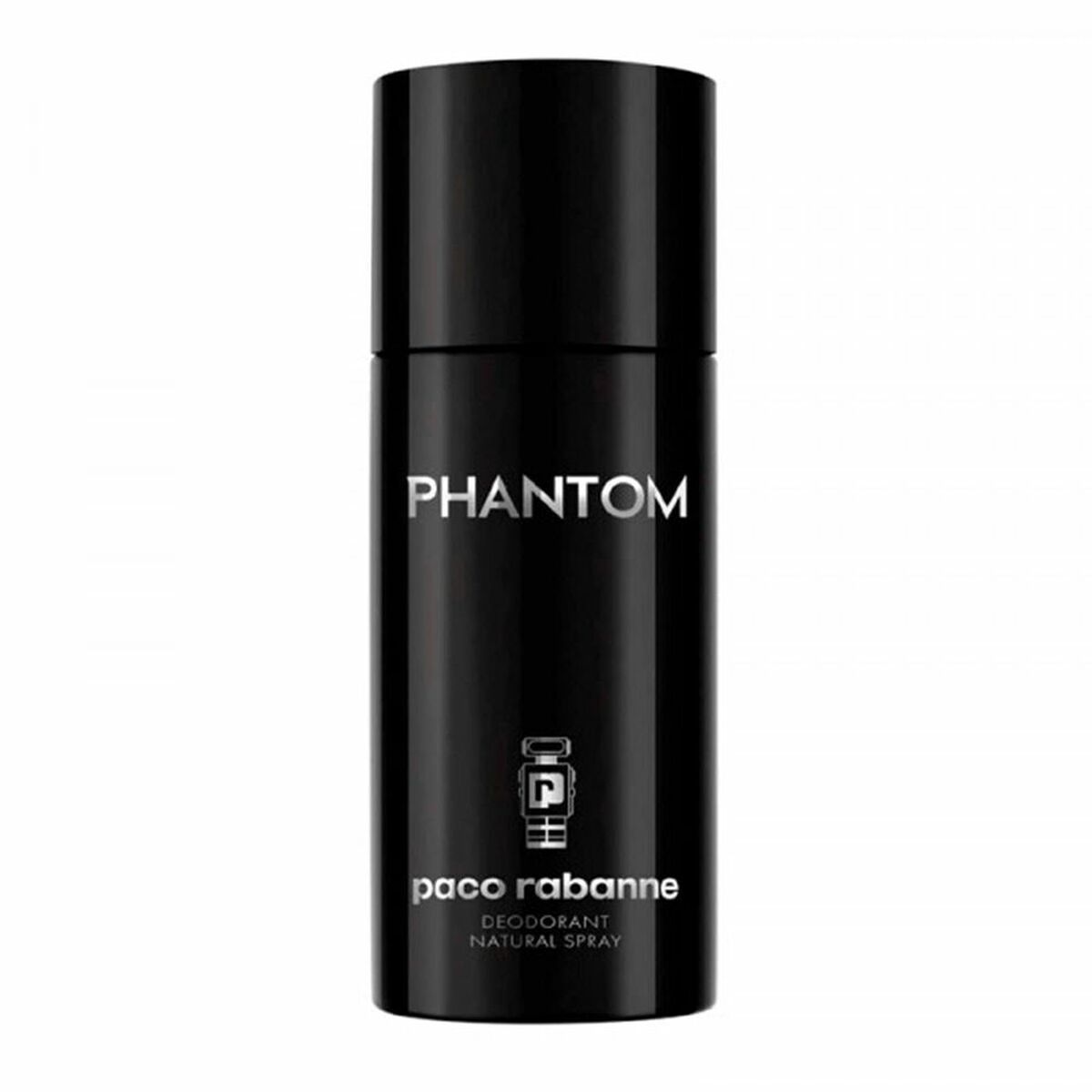 Spray Deodorant Paco Rabanne Phantom 150 ml til mænd produktemballage