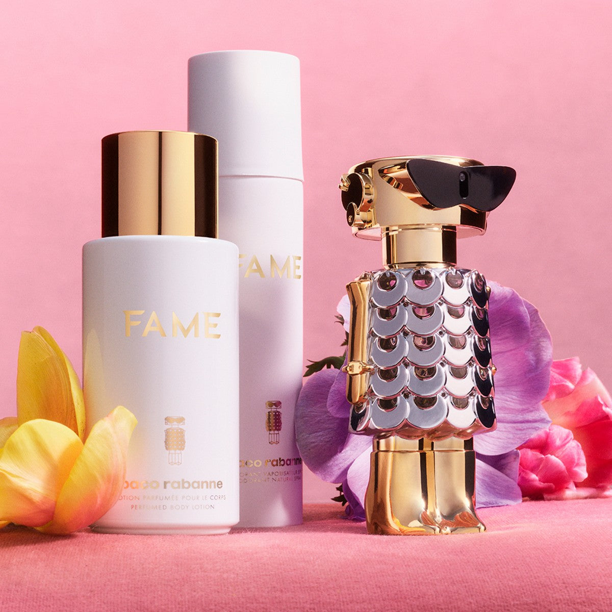 Hydrating Body Lotion Paco Rabanne Fame (200 ml) til kvinders hudplejeemballage