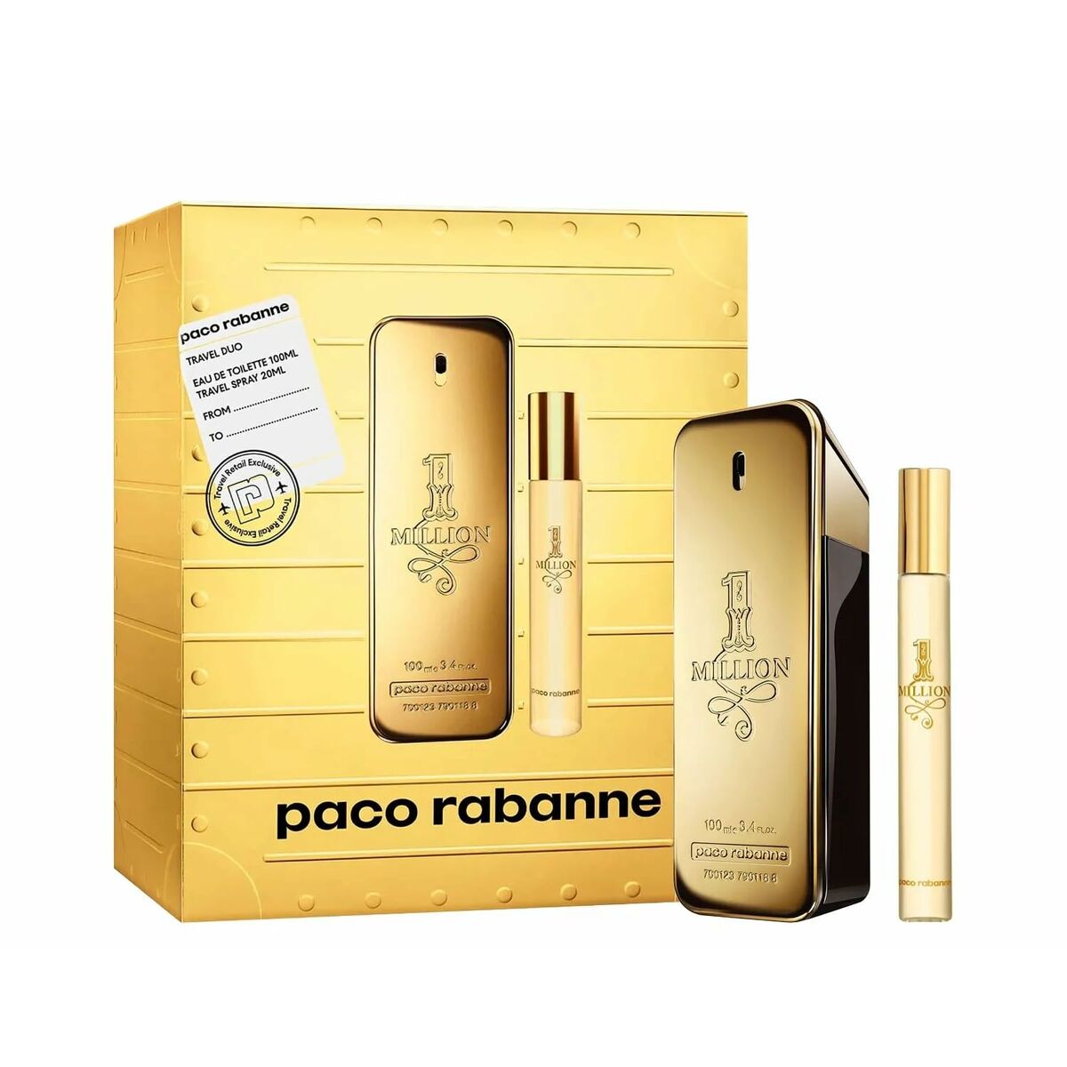 Herreparfumesæt Paco Rabanne EDT til mænd flaske