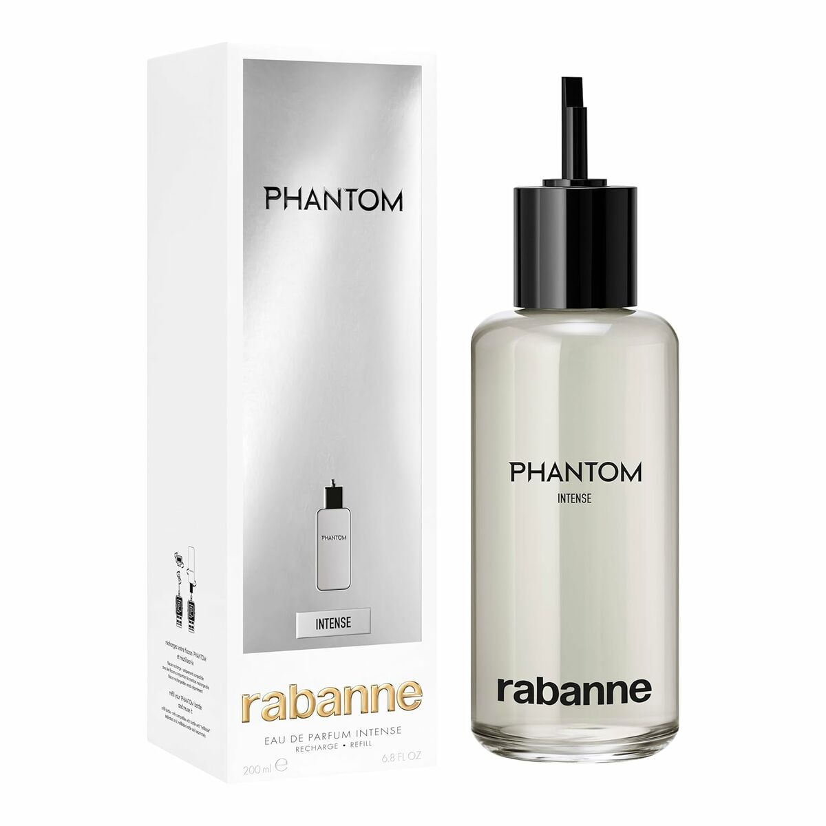 Herreparfume Paco Rabanne Phantom Intense EDT 200 ml til mænd flaske