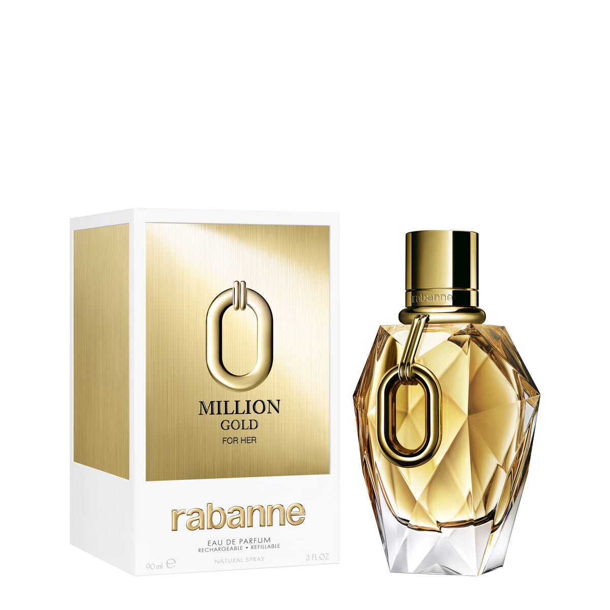 Dameparfume Paco Rabanne MILLION GOLD 90 ml til Dame-produktemballage