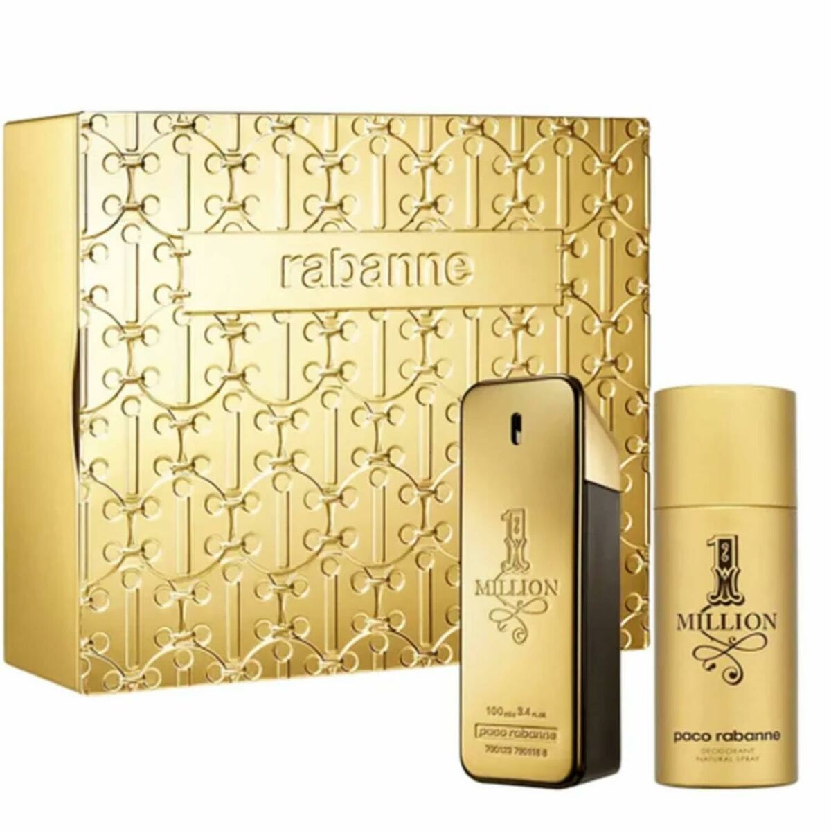 Herreparfumesæt Paco Rabanne til mænd produktemballage