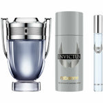 Herreparfumesæt Paco Rabanne Invictus 3 stykker til mænd produktemballage