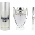 Herreparfumesæt Paco Rabanne INVICTUS 3 stykker til mænd produktemballage